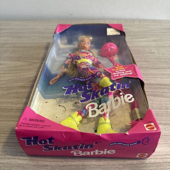 Vintage Hot Skatin Barbie #13511 Ice Skates Rollerblades 1994 Mattel NIB NRFB - Picture 5 of 10